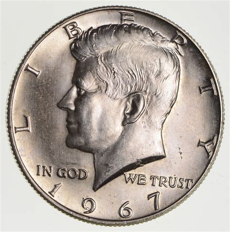 kennedy half dollar coin values 1967
